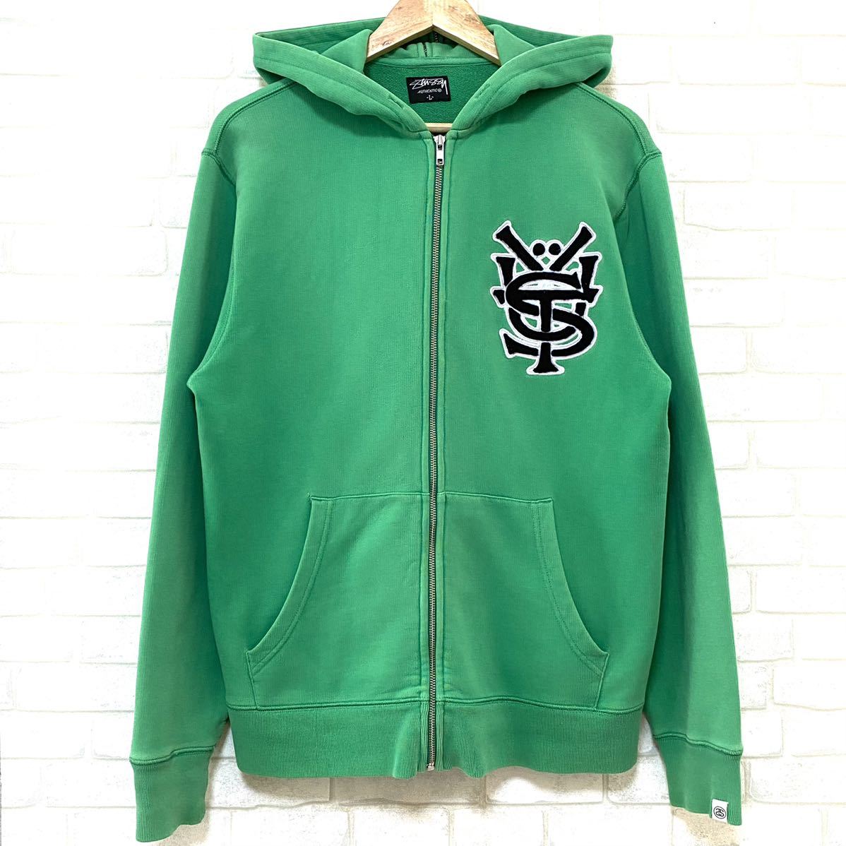 00’s stussy zip parka ジップ パーカー ブラック ワッペン stussy ステューシー フーディー ジップ パーカー ワッペン 00's