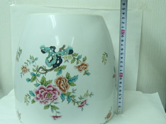 美品 希少 オールドノリタケ 則武 日陶 火鉢 陶器 時代物 白 薔薇