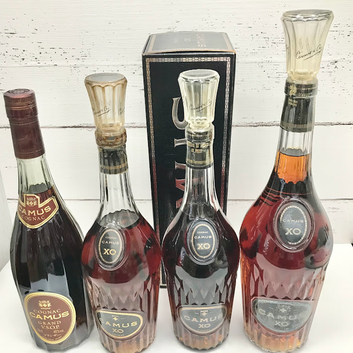 □ 未開栓 □ 古酒 □ 4本まとめ カミュ CAMUS XO GRAND V.S.O.P 箱