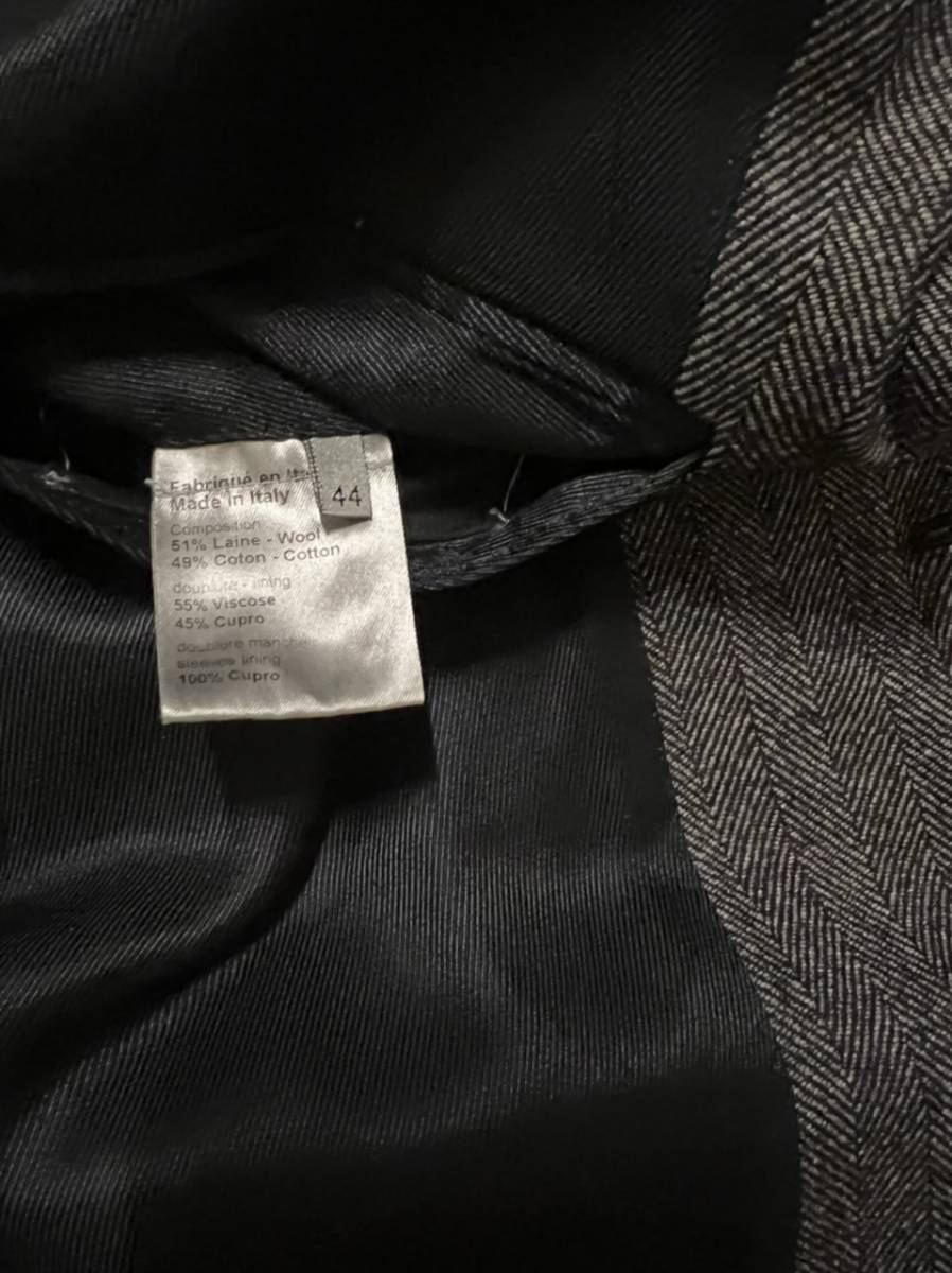 Dior homme ディオール オム ヘリンボーン チェスターコート 44 中古