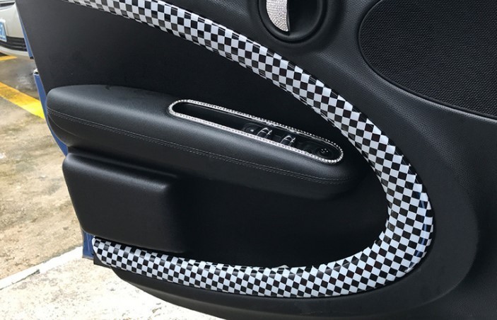 憧れ仕様に♪ BMW MINI チェッカー インテリア ドアパネル ミニ R60 