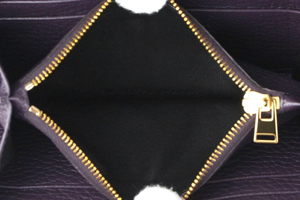 未使用品】TOM FORD/トム フォード TFロゴ ラウンド長財布 カーフ 