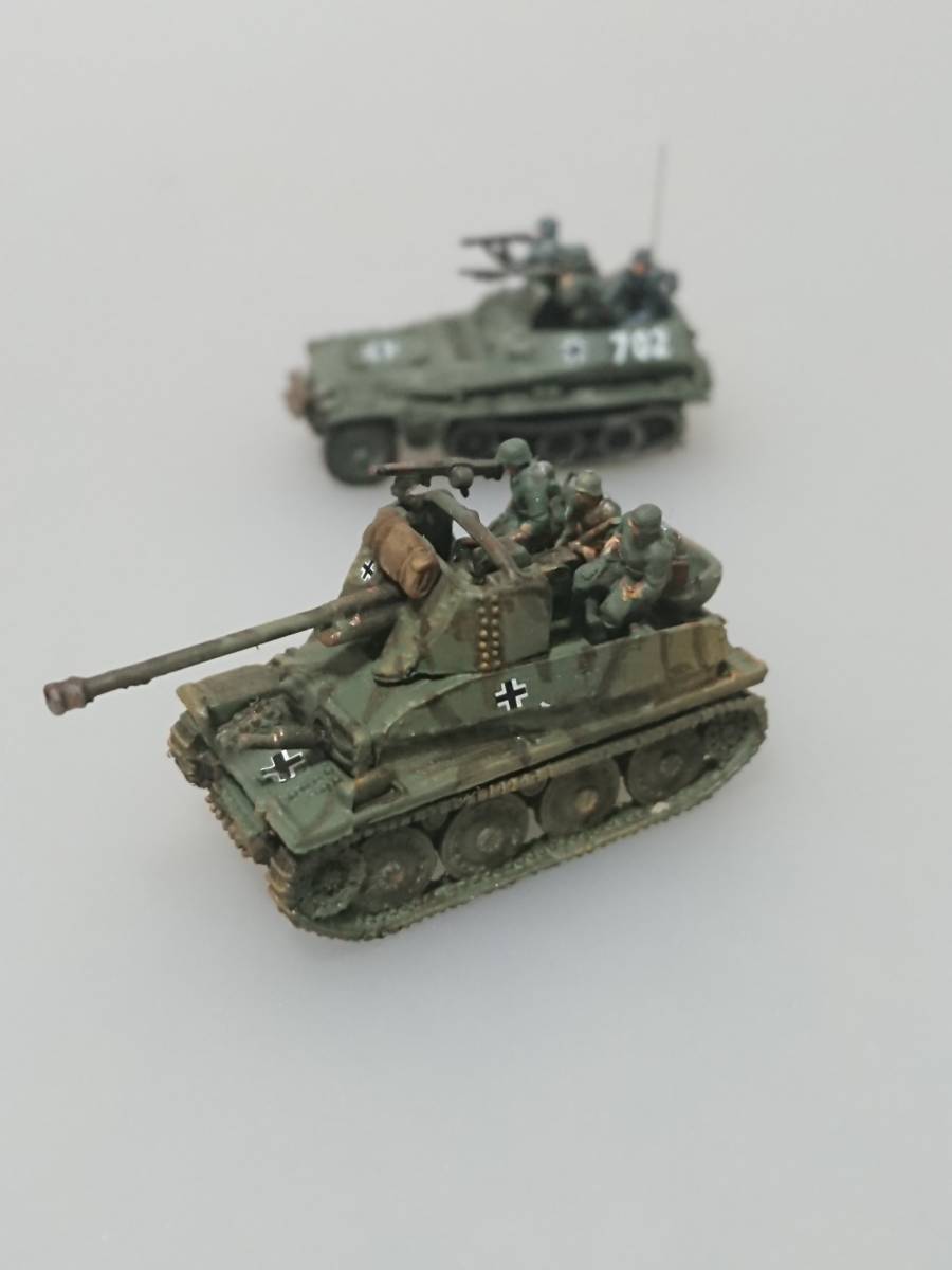 1/144 レジンキット完成品 WW2ドイツ Ⅳ号突撃砲＆マルダーⅢ自走砲