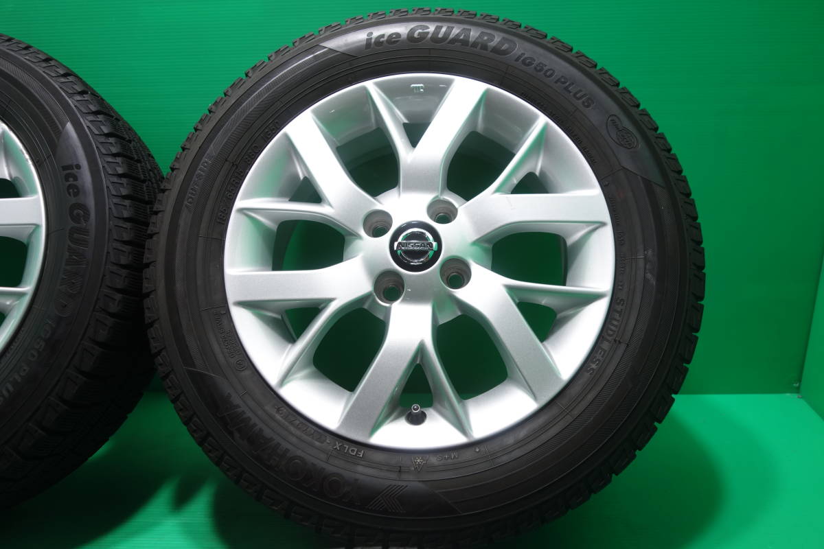 ④日産ノート純正OPホイール付スタッドレスタイ185/65R15 14インチ