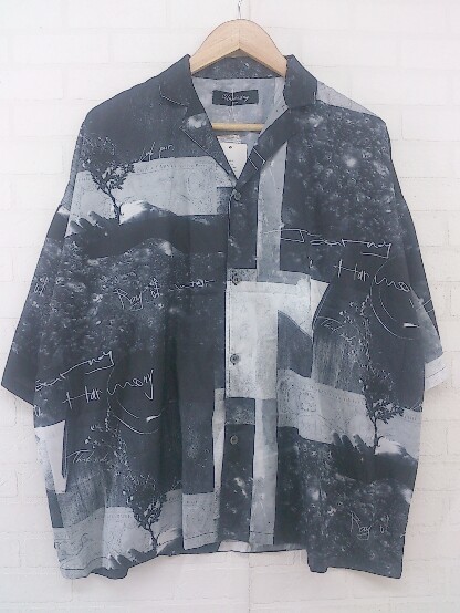 ◇ ◎ unrelaxing アンリラクシング タグ付 総柄 半袖 シャツ サイズF  