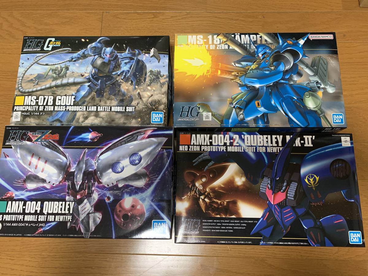  ガンプラ ＨＧ グフ ケンプファー キュベレイ キュベレイMk-Ⅱ 1／144 4セット(機動戦士ガンダム)｜売買されたオークション情報、yahooの商品情報をアーカイブ公開 - オークファン 機動戦士ガンダム