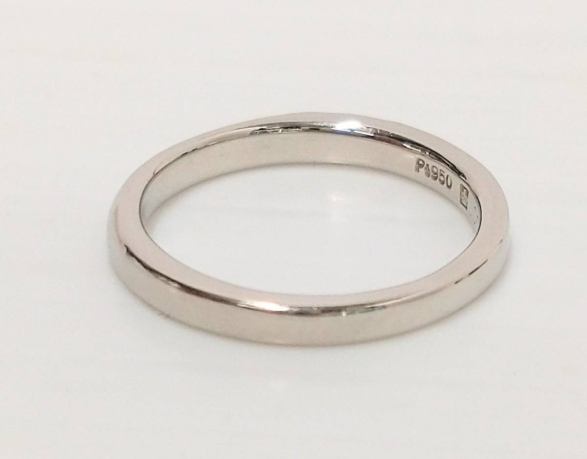 ROYAL ASSCHER ロイヤルアッシャー/Pt950/D0.05ct/8号 ♯8/箱付き/3.4g/ダイヤ付きリング
