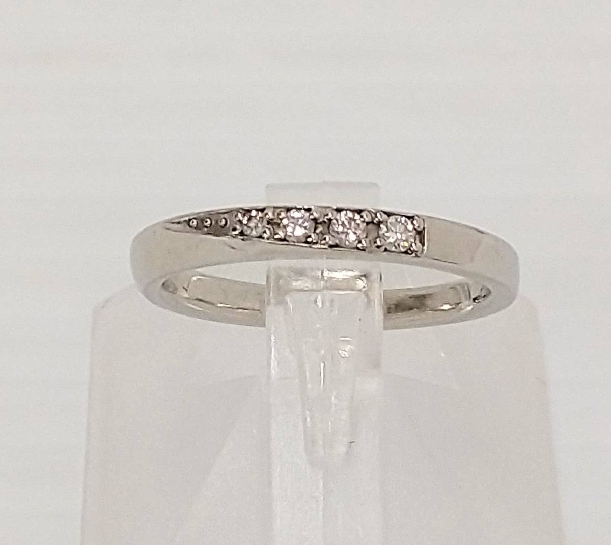 ROYAL ASSCHER ロイヤルアッシャー/Pt950/D0.05ct/8号 ♯8/箱付き/3.4g/ダイヤ付きリング