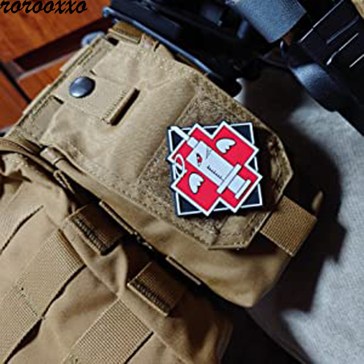 可愛いワッペン サバゲー 七帆美香 ミリタリー パッチ Rhino tactics squadメンバー 自衛隊 レンジャー 特殊部隊 SWAT ...