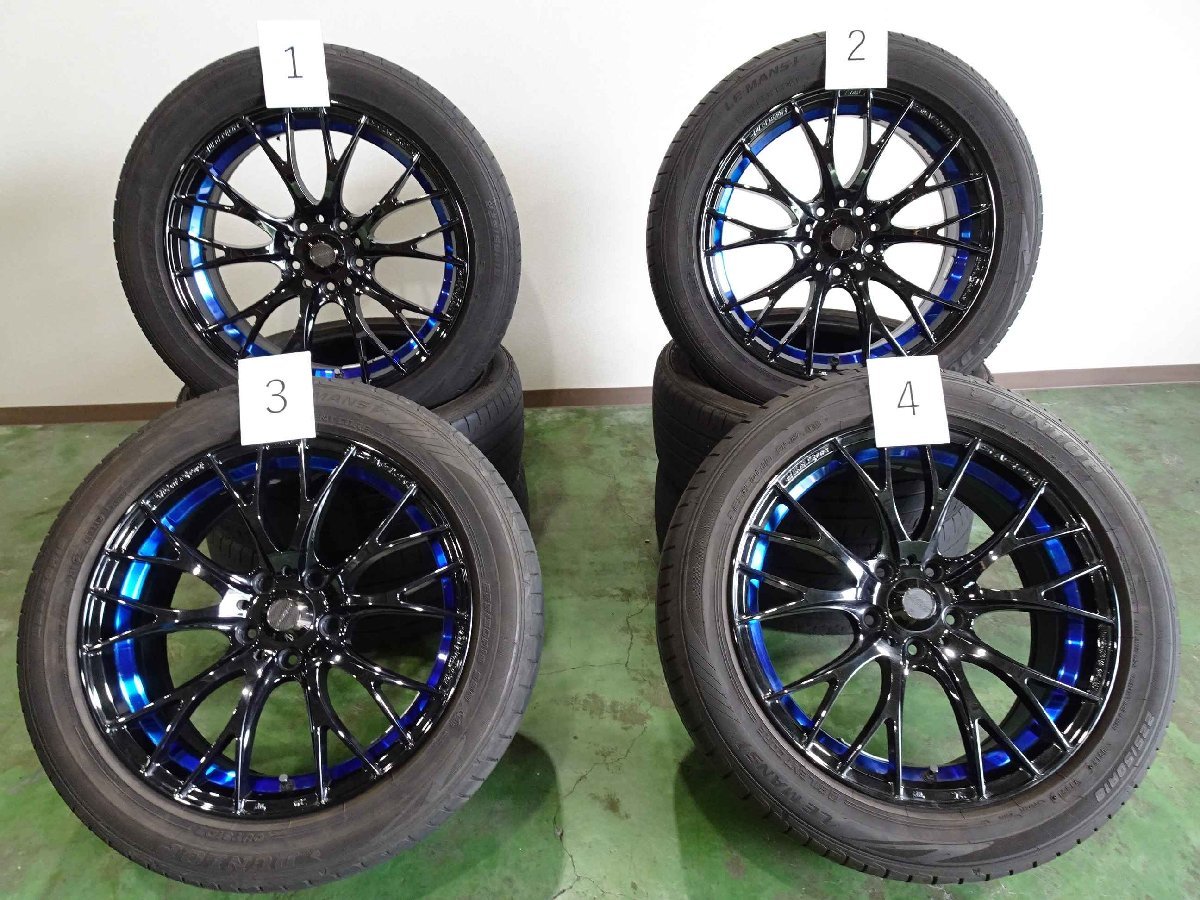 4本 WedsSport SA-20R 18インチ 7.5J +45 5H PCD 114.3 ラジアル 