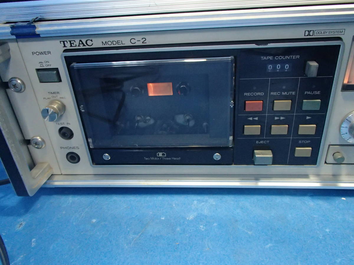 △▽TEAC/ティアック C-2/CX-8装着済 ステレオカセットデッキ ジャンク