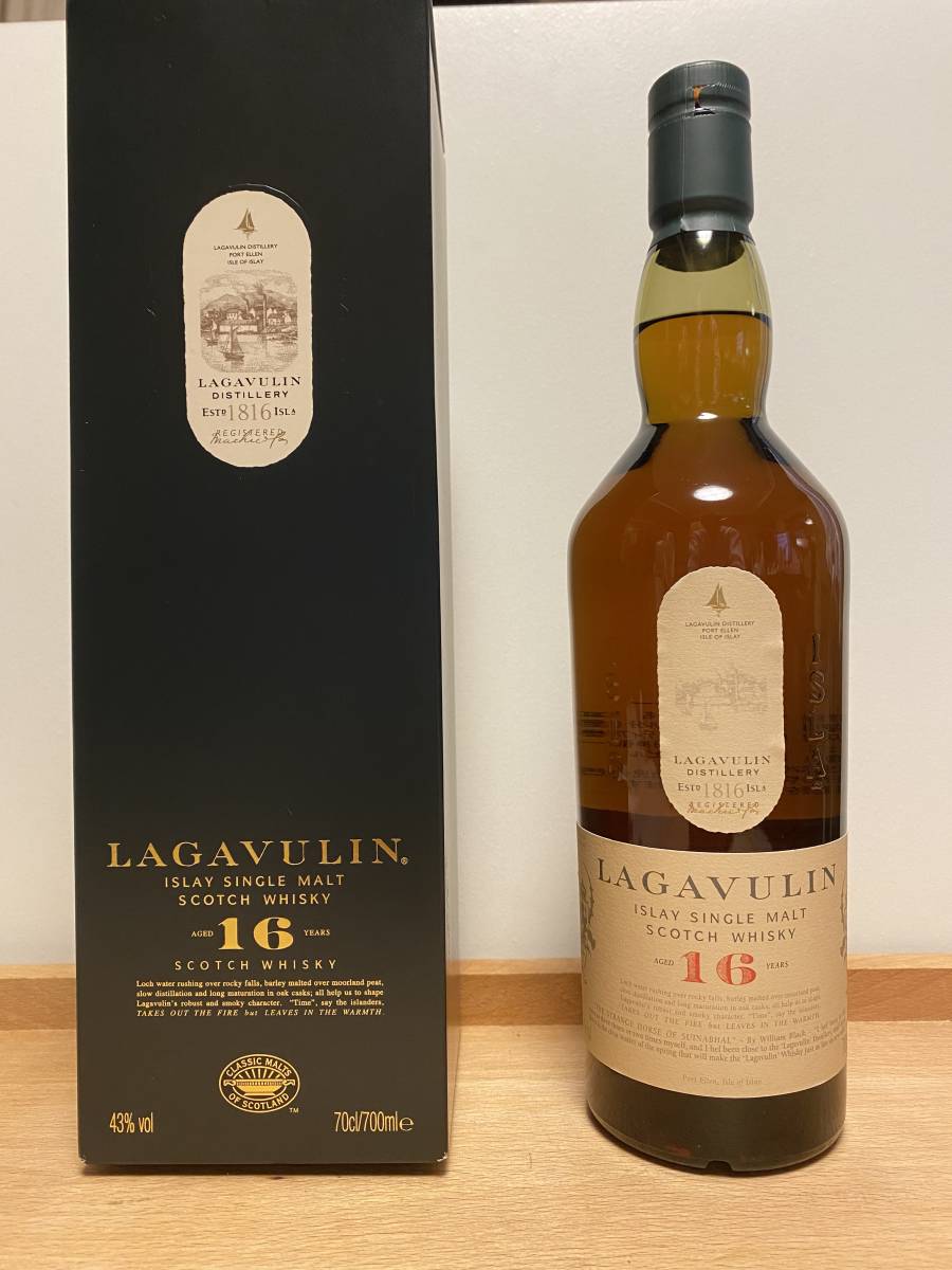 豊富な，HOT ラガヴーリン 16年 LAGAVULIN 正規流通品 箱付き(アイラ)｜売買されたオークション情報、yahooの商品情報をアーカイブ公開 - オークファン シングルモルト