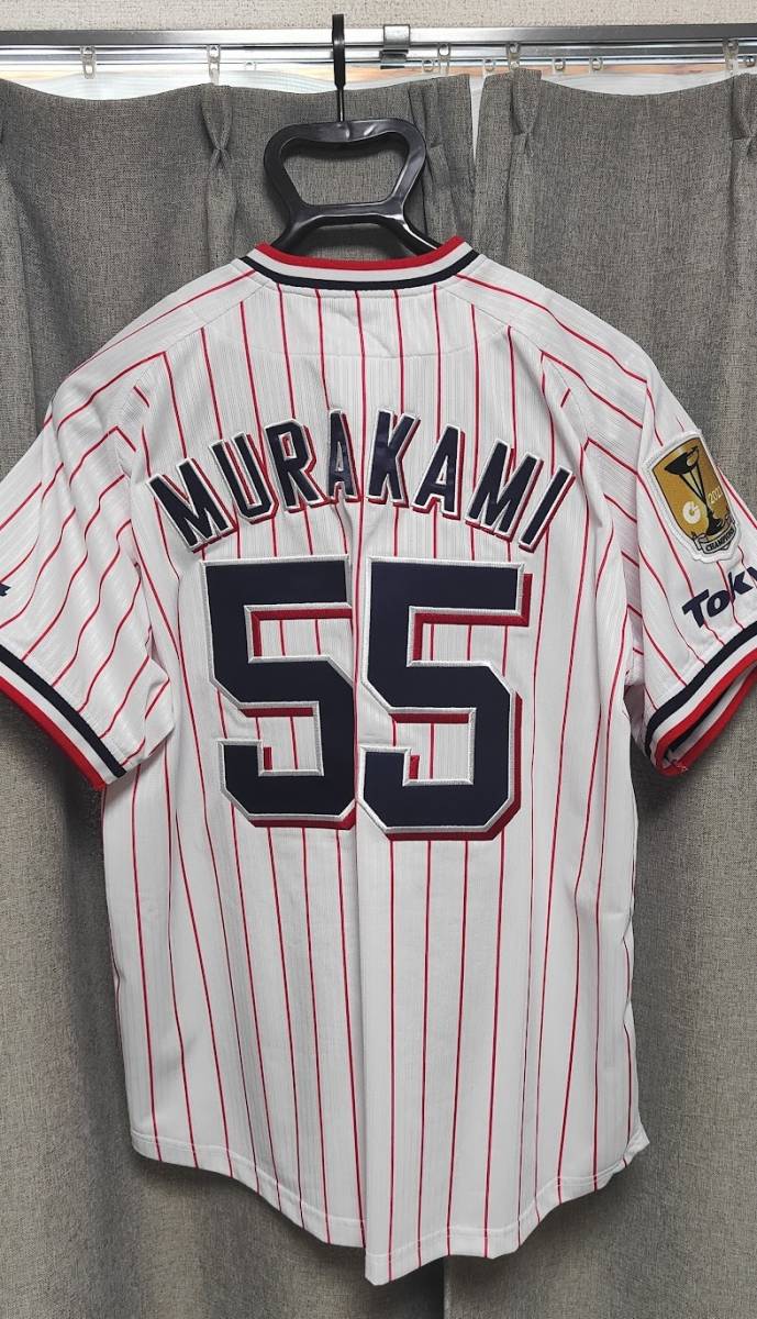 定番人気，正規品 ヤクルトスワローズ 村上宗隆選手 レプリカユニフォーム ホーム Ｍサイズ(応援ユニフォーム、ウエア)｜売買されたオークション情報、yahooの商品情報をアーカイブ公開 - オークファン 応援ユニフォーム、ウエア