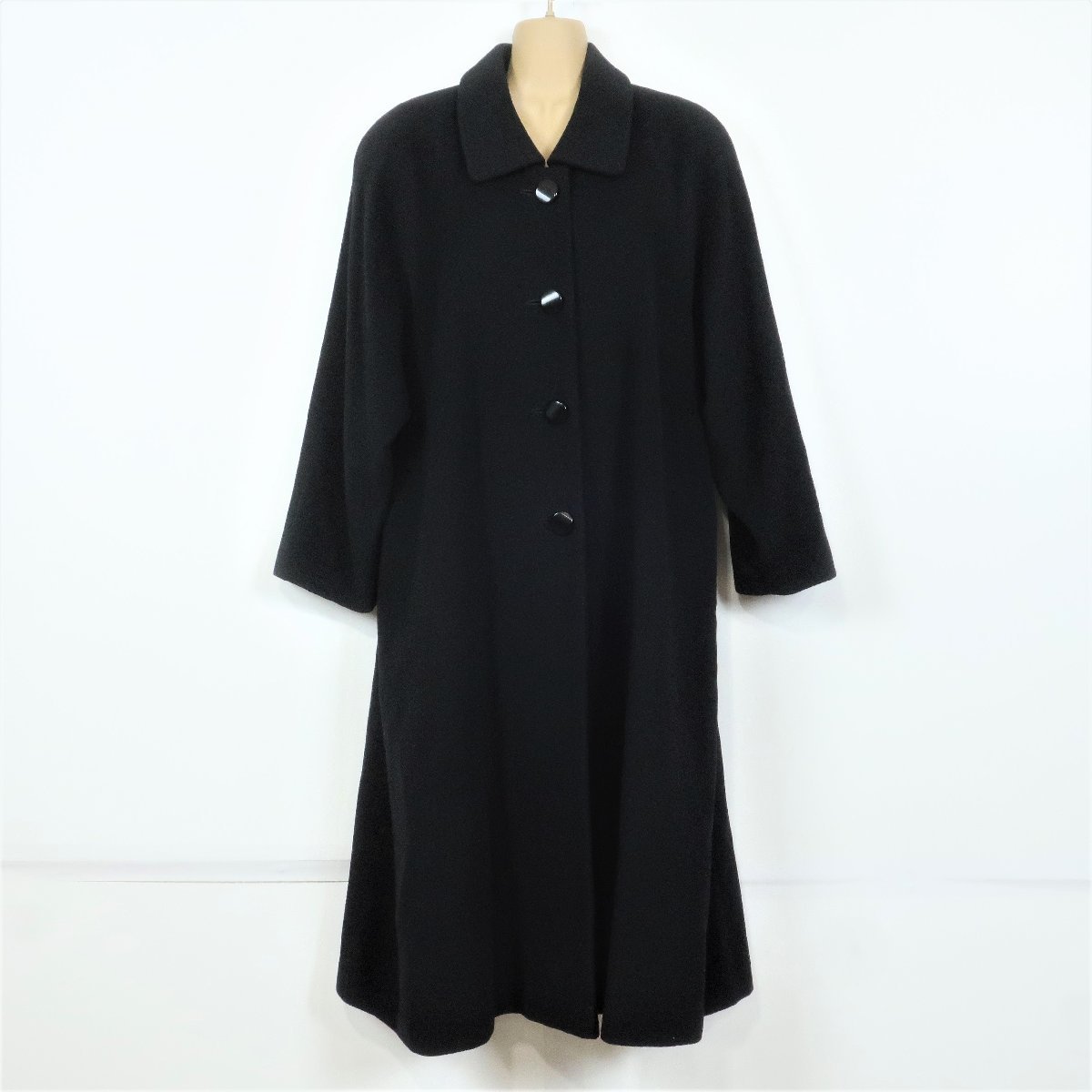 美品】(株)蔵人☆コート 長袖 カシミヤ100％大きいサイズ13号 シンプル  