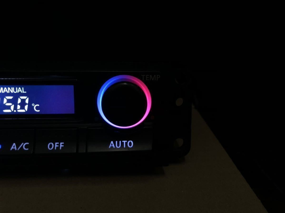 常時点灯化】S15,シルビア,エアコンスイッチパネル,LED打ち替え,液晶 