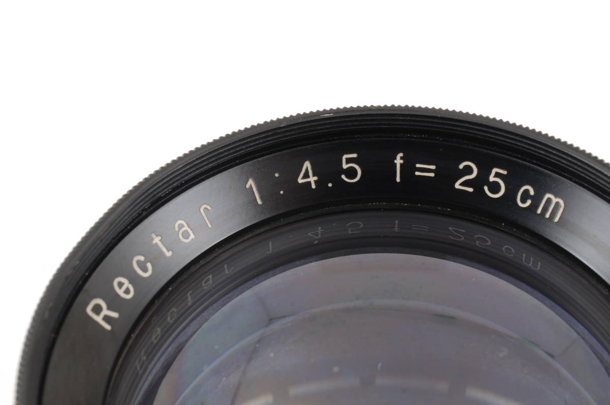 デキ50]富士フィルム バレルレンズ FUJINAR 25cm F4.5 大判カメラ用