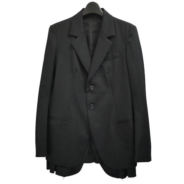定番，送料無料 Y&rsquo;s Yohji Yamamoto ウールギャバ 裁ち切り フリル レイヤード ジャケット ワイズ ウールギャバジン(ジャケット、上着)｜売買されたオークション情報、yahooの商品情報をアーカイブ公開 - オ 女性用