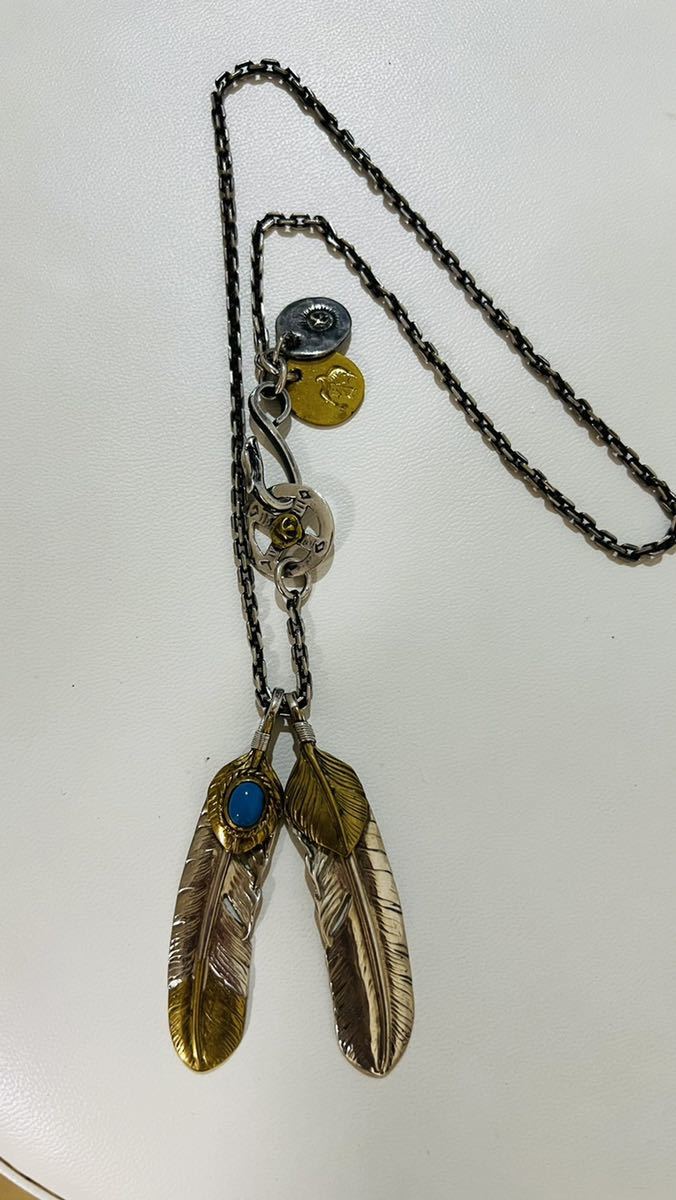 ゴローズ goro''s 金縄　上金特大　ホイール　チェーン　メタル　フェザー_1