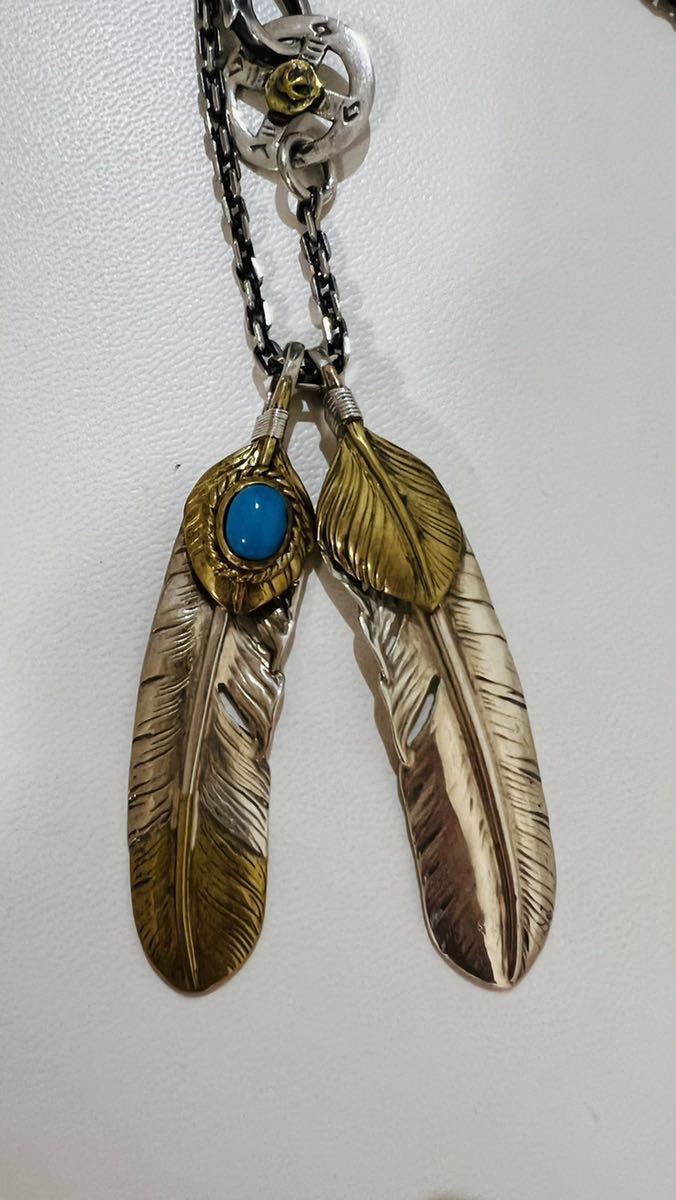 ゴローズ goro''s 金縄　上金特大　ホイール　チェーン　メタル　フェザー_2