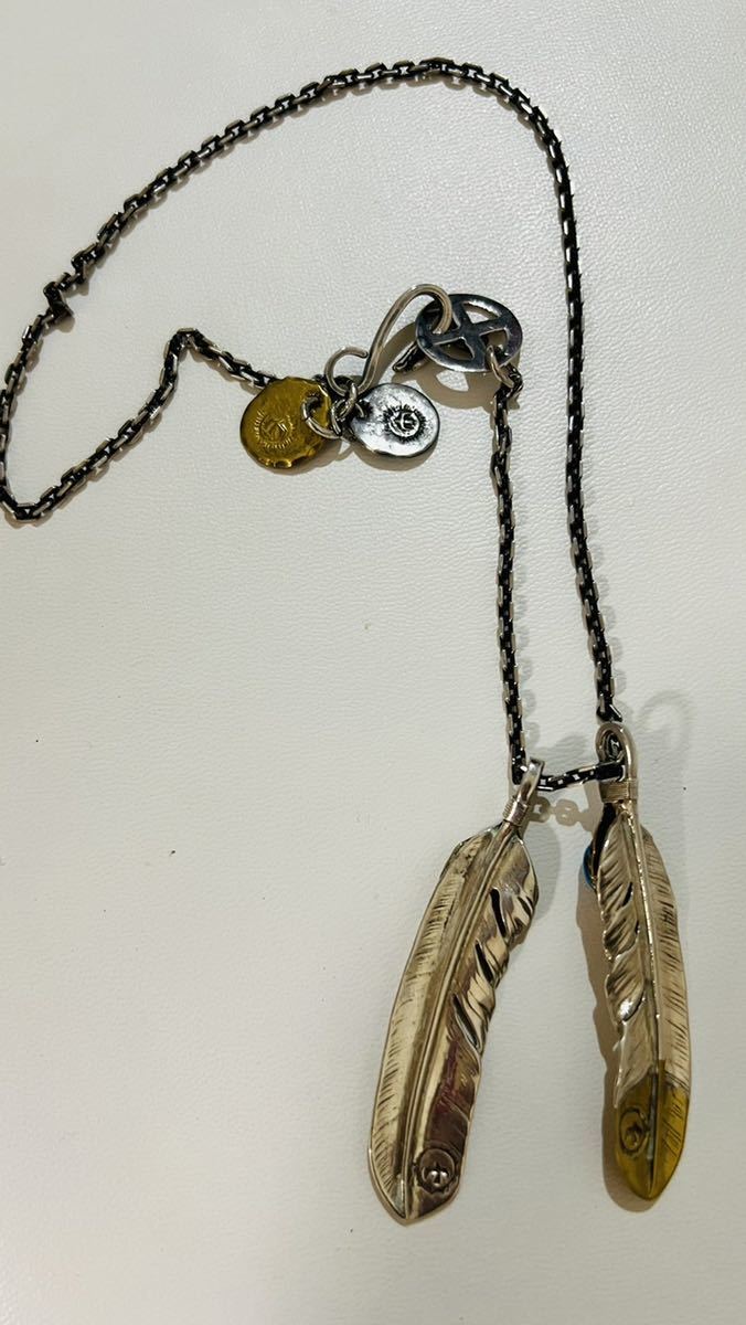 ゴローズ goro''s 金縄　上金特大　ホイール　チェーン　メタル　フェザー_3