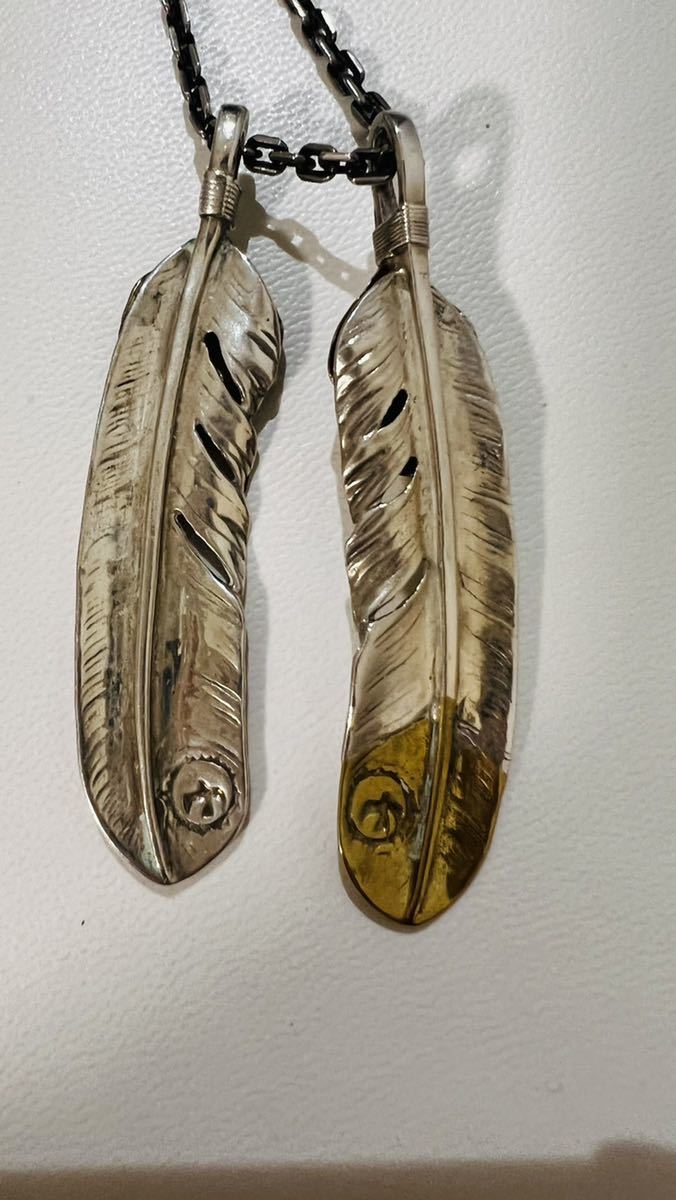 ゴローズ goro''s 金縄　上金特大　ホイール　チェーン　メタル　フェザー_4