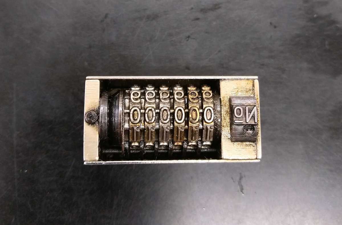 UCHIDA製 活版印刷機用 前進ナンバーリング MODEL PN701 3個セット 6桁 