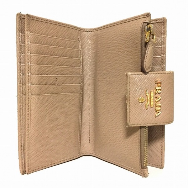Prada ベージュ 財布 二つ折り プラダ PRADA 2つ折り財布 - レザー