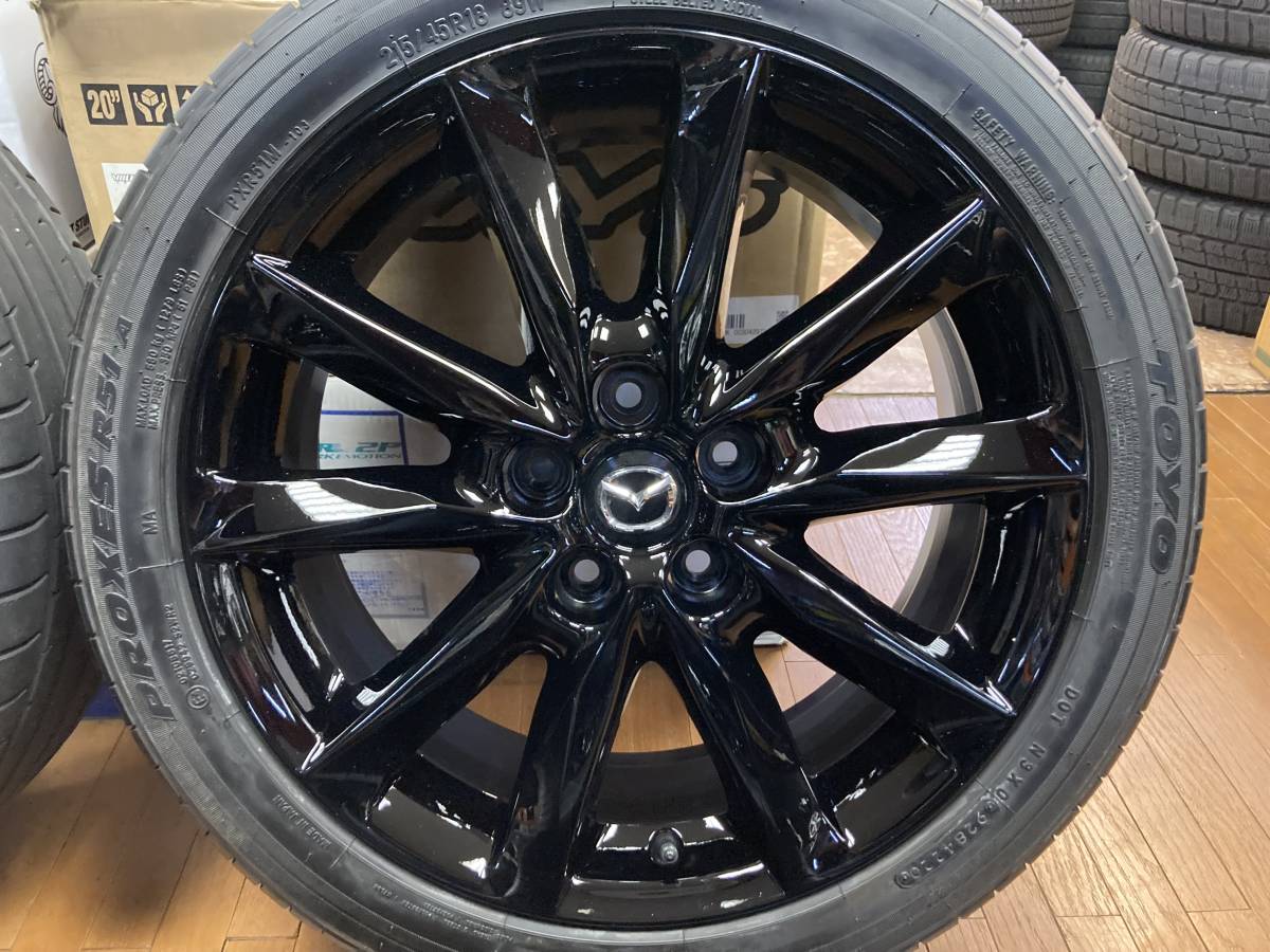MAZDA マツダ3純正 セダン 18インチ◇グロスブラック塗装品◇ホイール