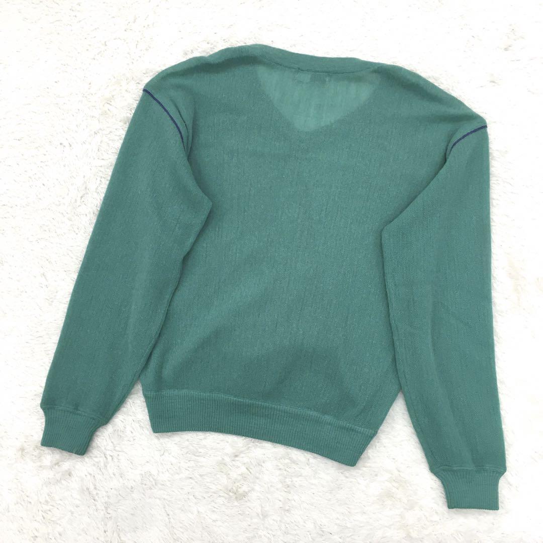 MUNSINGWEAR マンシングウェア グランドスラム ゴルフウェア ビンテージ ニットセーター Vネック ウール アクリルブレンド サイズ2_5