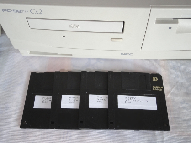 PC-9821Cx2 FM音源（PC-9801-86相当）内蔵 動作品 キーボード付き