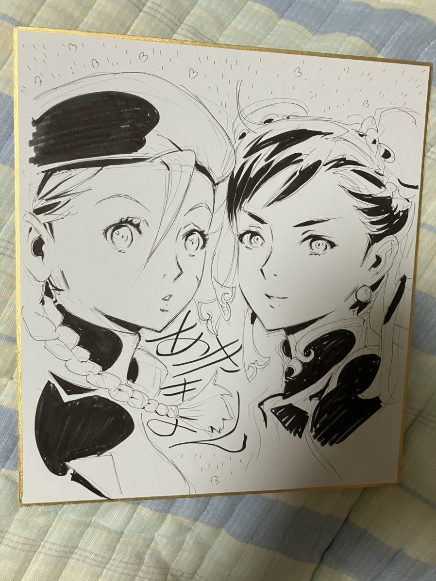 直筆イラスト色紙 あきまん 安田朗 春麗 チュンリー キャミィ 西村キヌ 吉田健一 ターンエーガンダム ストリートファイター サイン 直筆画 売買されたオークション情報 Yahooの商品情報をアーカイブ公開 オークファン Aucfan Com