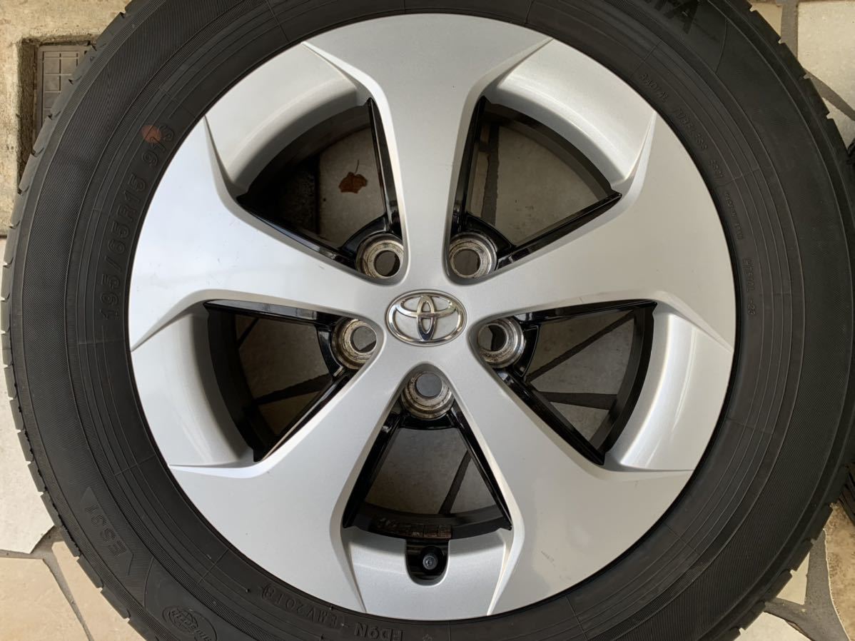 バリ山&手洗い洗浄済み】195/65R15インチ◇トヨタ 純正 プリウス ZVW30