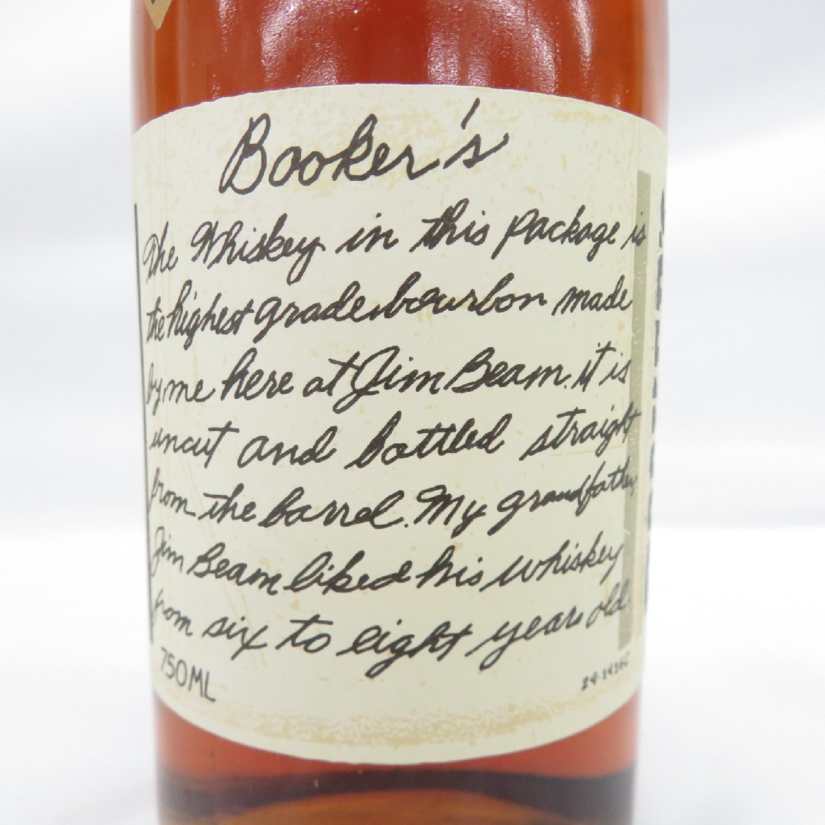 未開栓】BOOKER'S ブッカーズ 7年 0ヶ月 ウイスキー 750ml 64.2% 木箱