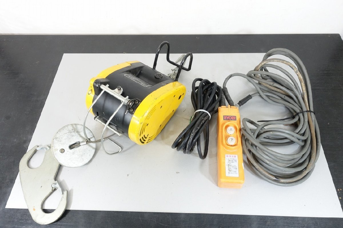 RYOB小型ウインチwl-61c ウインチ RYOBI RYOB小型ウインチwl-61c リモコン付 60キロ WI－61Cの