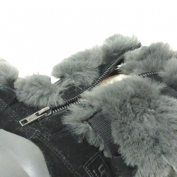 アグ UGG ショートブーツ 1095429 - スエード×フェイクファー 黒×ダークグレー レディース 美品 靴 アグ UGG ムートンブーツ ファー（ブランドアグ）（ブーツ｜レディース靴）：靴の通販 (UGG HEIGHTS