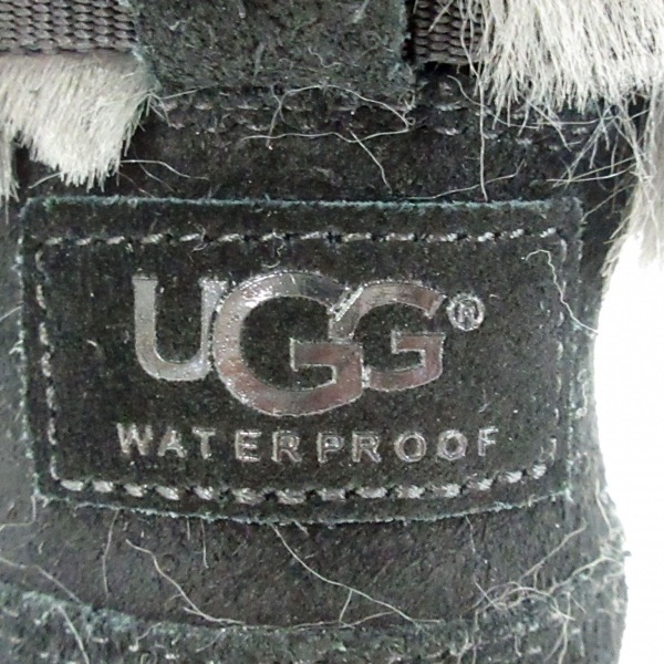 アグ UGG ショートブーツ 1095429 - スエード×フェイクファー 黒×ダークグレー レディース 美品 靴 アグ UGG ムートンブーツ ファー（ブランドアグ）（ブーツ｜レディース靴）：靴の通販 (UGG HEIGHTS