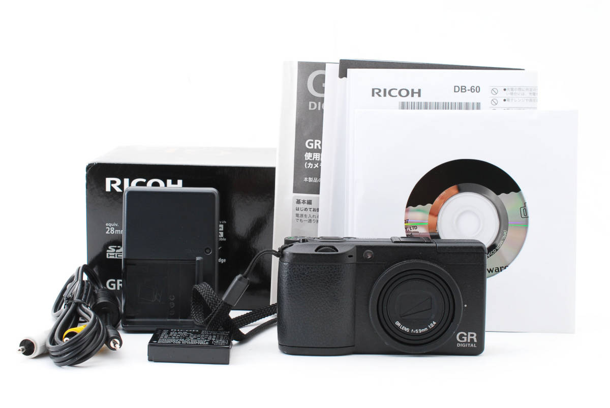 □美品□リコー RICOH GR DIGITAL II 【ショット数わずか1996回/元箱