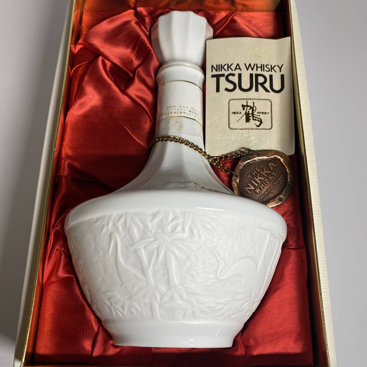 ニッカウイスキー鶴箱付きノリタケ製陶磁器未開封 ニッカウヰスキー