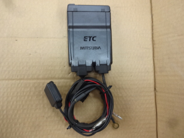 バイク用 ETC 車載器 ミツバ BE51 【1246】 アンテナ分離型ETC車載器
