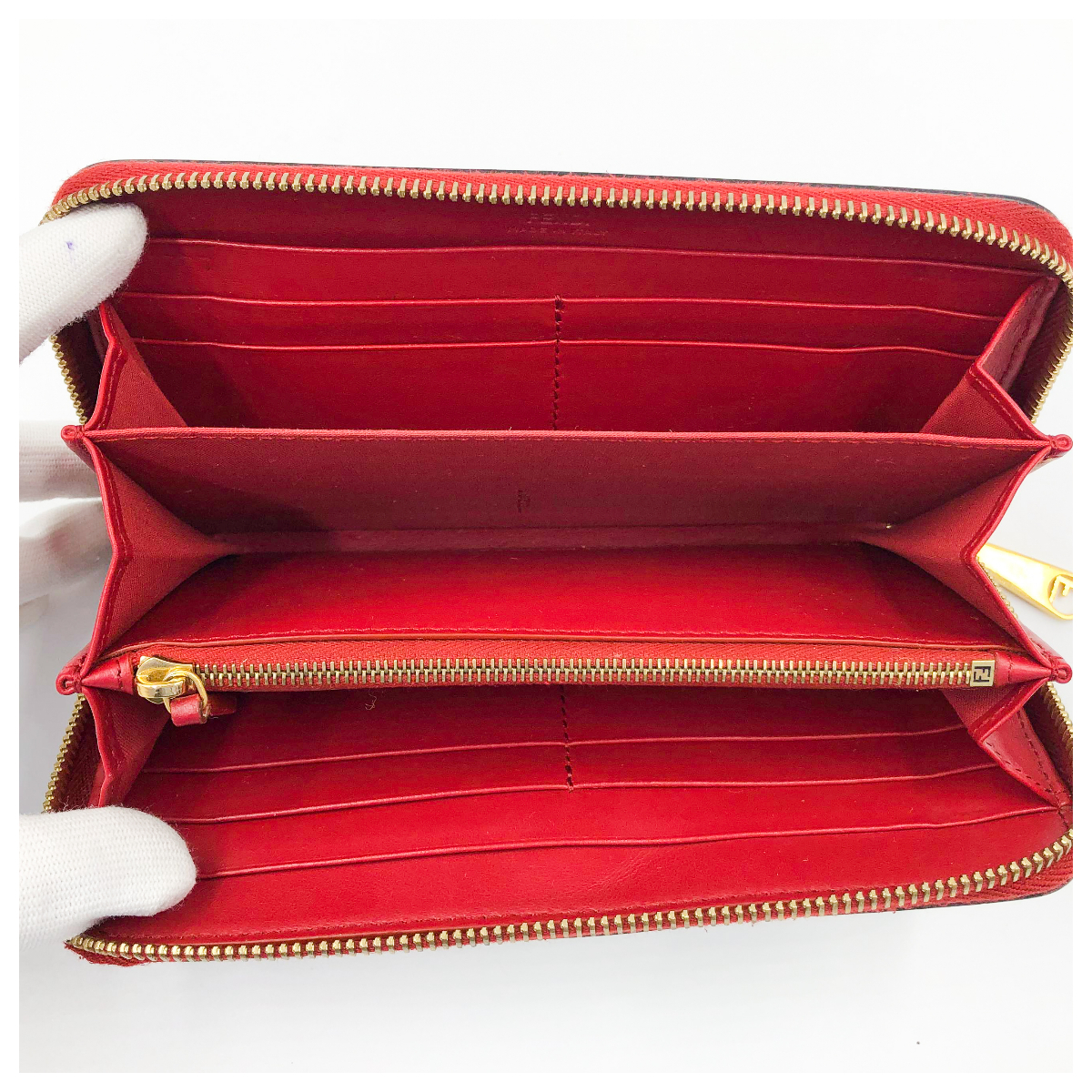 1円～『正規品』 FENDI フェンディ 長財布　ラウンドファスナー フェンディ FENDI 長財布 １円 メンズ長財布 FFロゴ