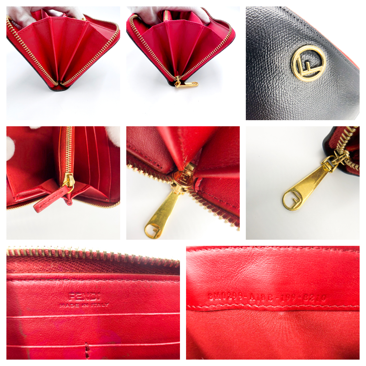 1円～『正規品』 FENDI フェンディ 長財布　ラウンドファスナー フェンディ FENDI 長財布 １円 メンズ長財布 FFロゴ