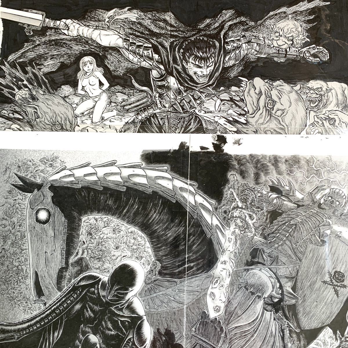 ベルセルク 複製 原稿 : セル 大ベルセルク展 複製原画 2種セットGenga
