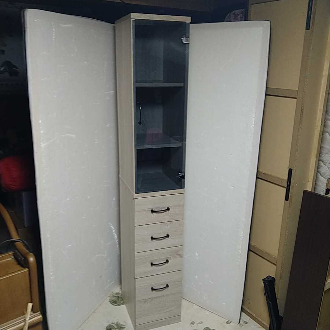 定番人気，お買い得 直接店頭渡し推奨 木製 スリム 食器棚 収納棚 木目調 引き出し 現状渡し(食器棚)｜売買されたオークション情報、yahooの商品情報をアーカイブ公開 - オークファン 食器棚