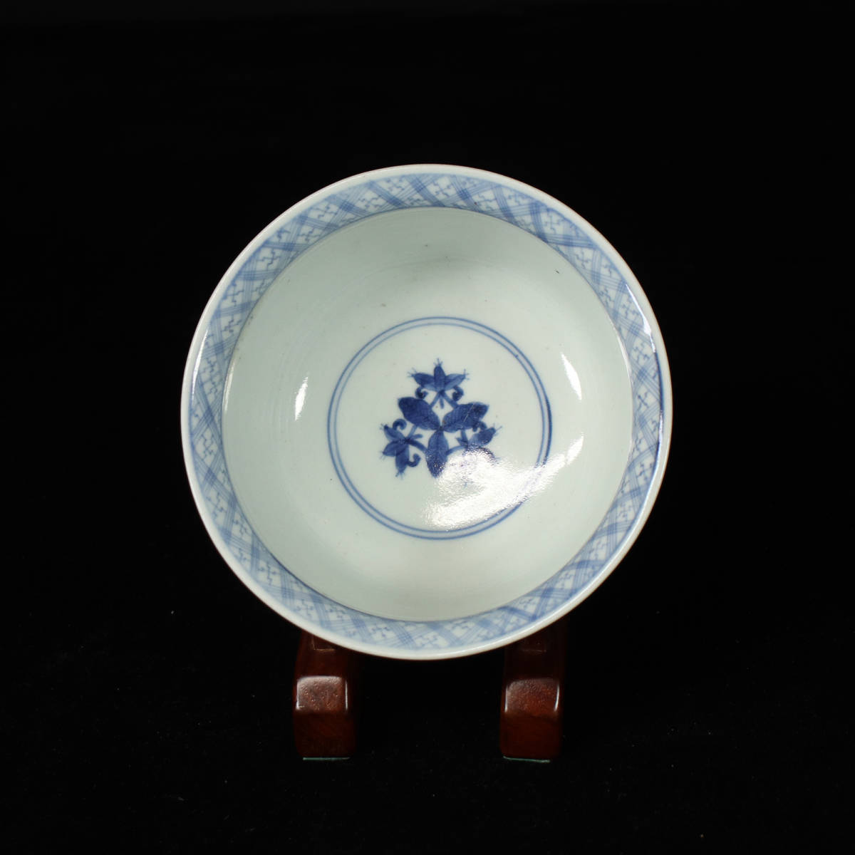 大聖寺伊万里 金襴手 春寒鉢 AS-fbtx 膾皿 花鳥紋の図 窓絵