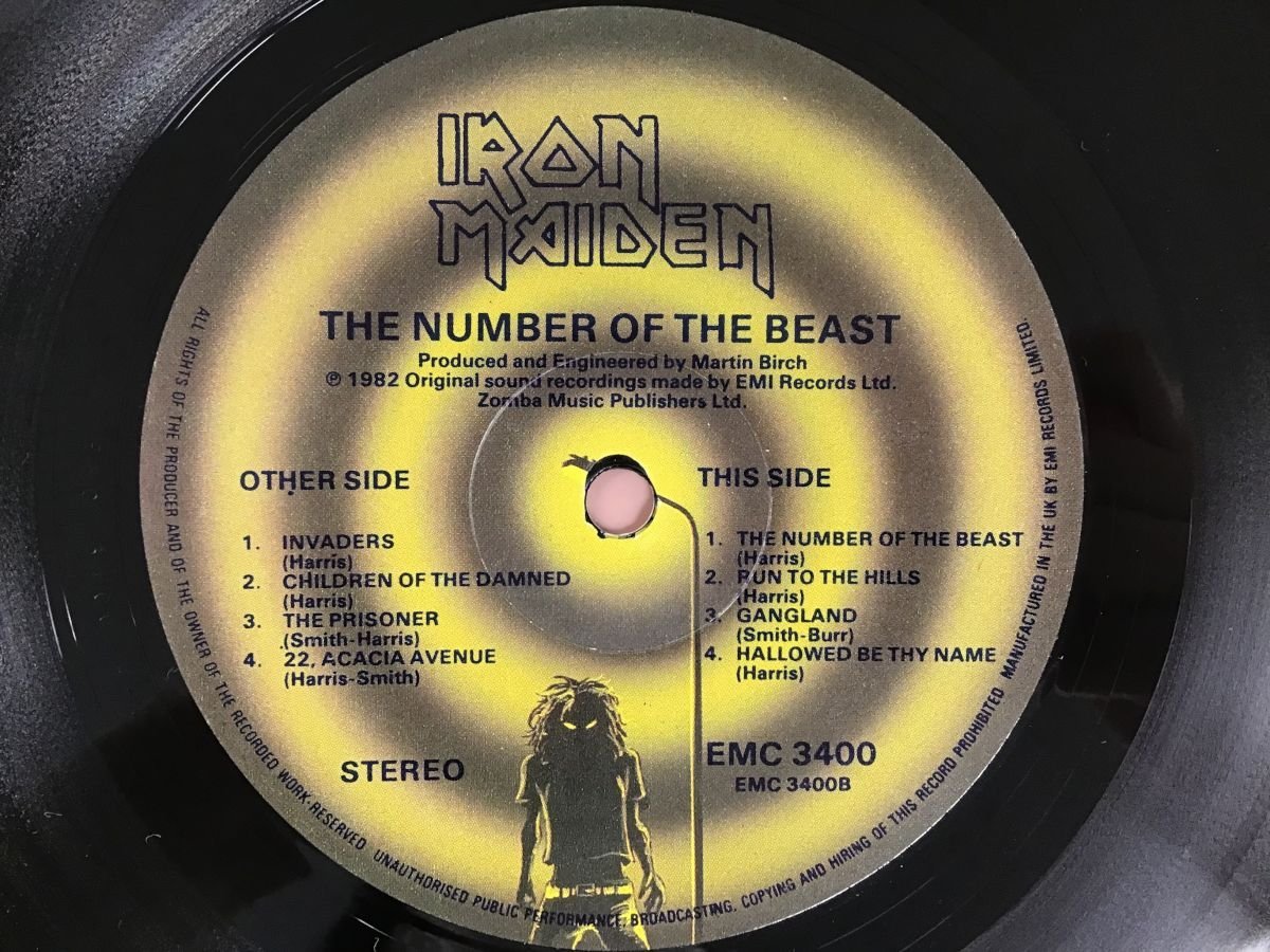 The Number Beast Maiden Iron - Of LP the of IRON THE MAIDEN Vinyl