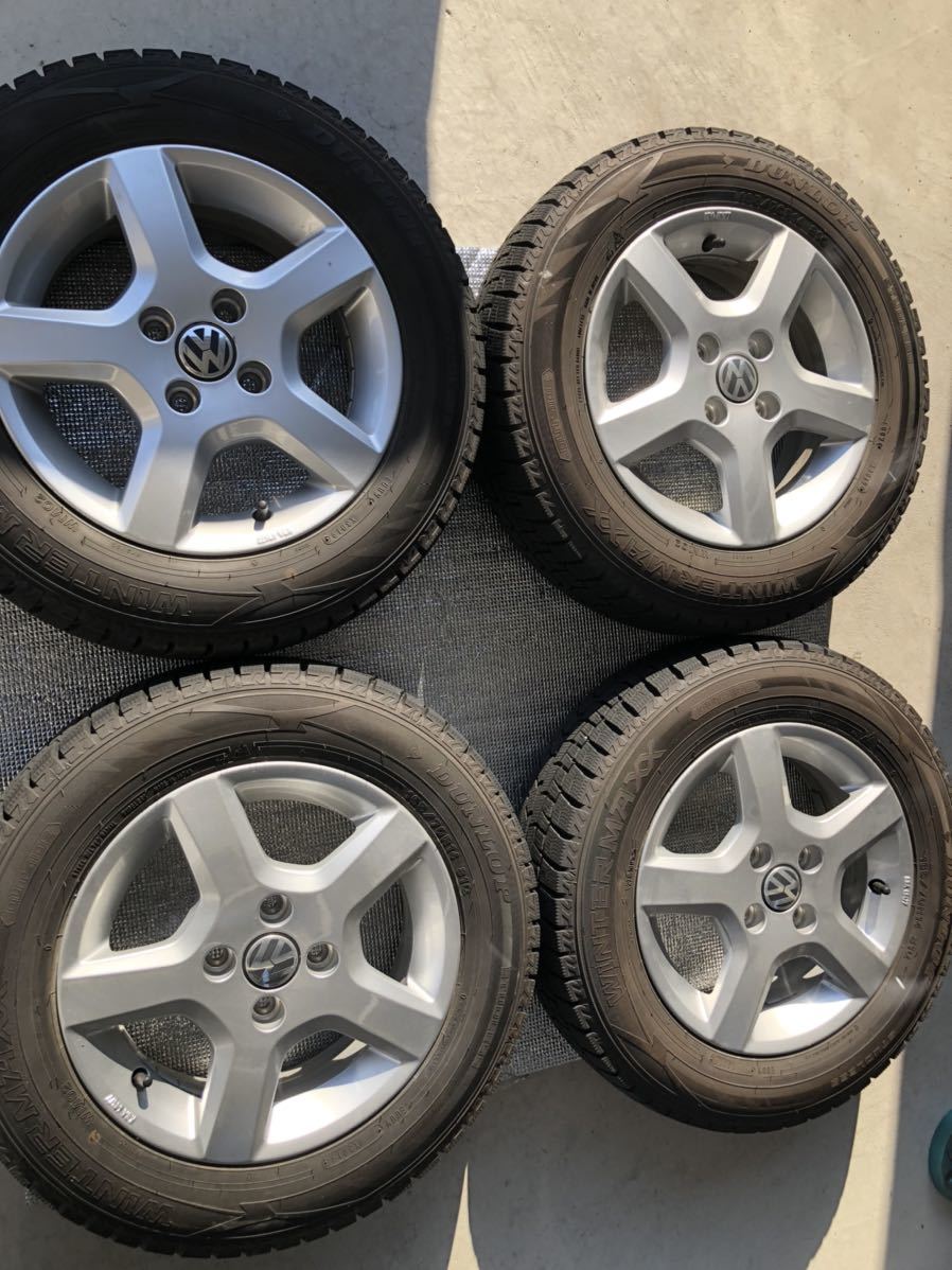 限定SALE，セール フォルクスワーゲン純正アルミスタッドレスタイヤ４本セットバリ山 165/70R14 ダンロップウィンターマックス(スタッドレスタイヤ)｜売買されたオークション情報、yahooの商品情報をアーカイ 4穴