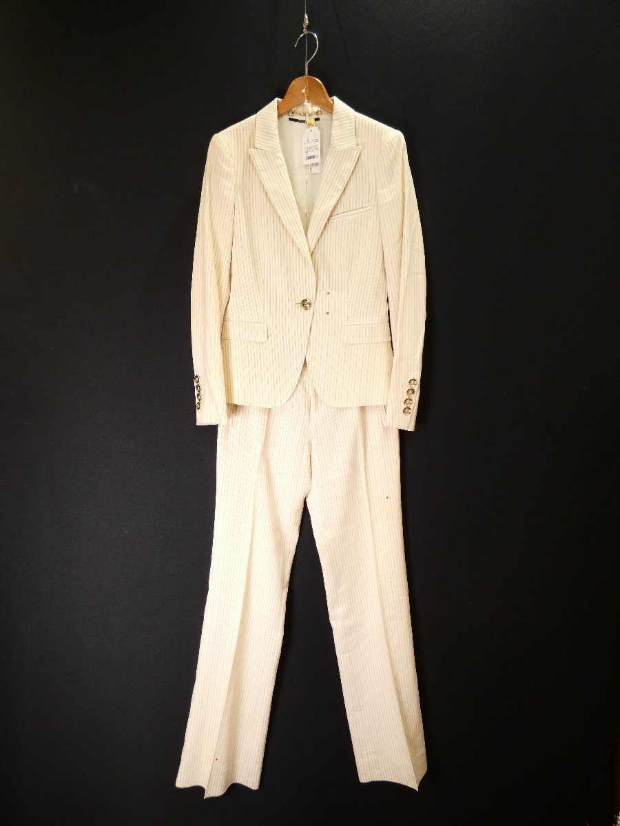 グッチ GUCCI 25万円 ゴールド釦 ストライプ セットアップ スーツ 春夏