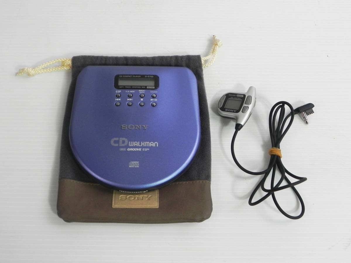SONY ソニー ☆ CDウォークマン D-E700 リモコン付き ☆ 音出しOK 管