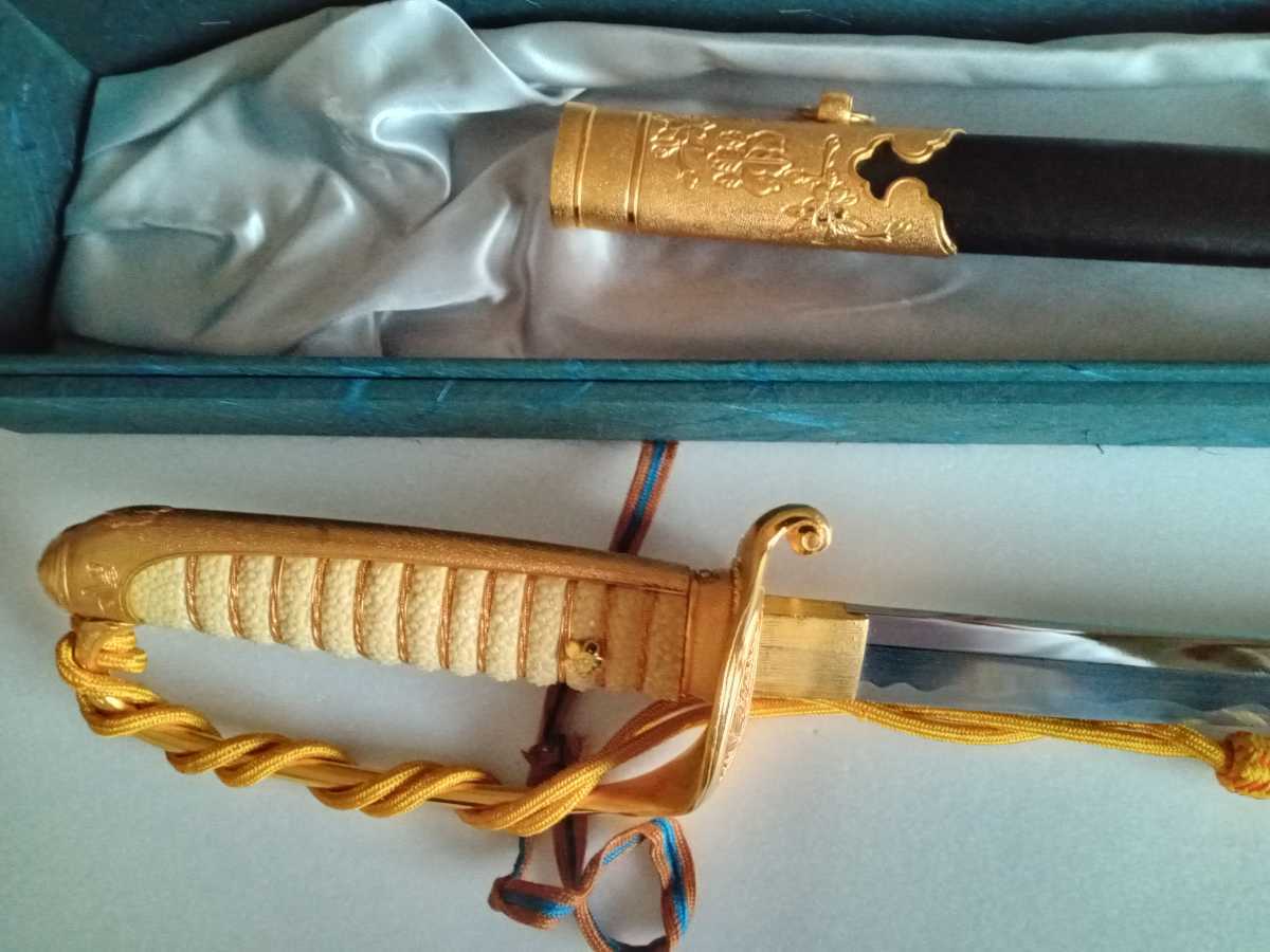 公式認定 東郷神社創建50周年記念 純金仕上げ 東郷元帥の指揮刀 東郷