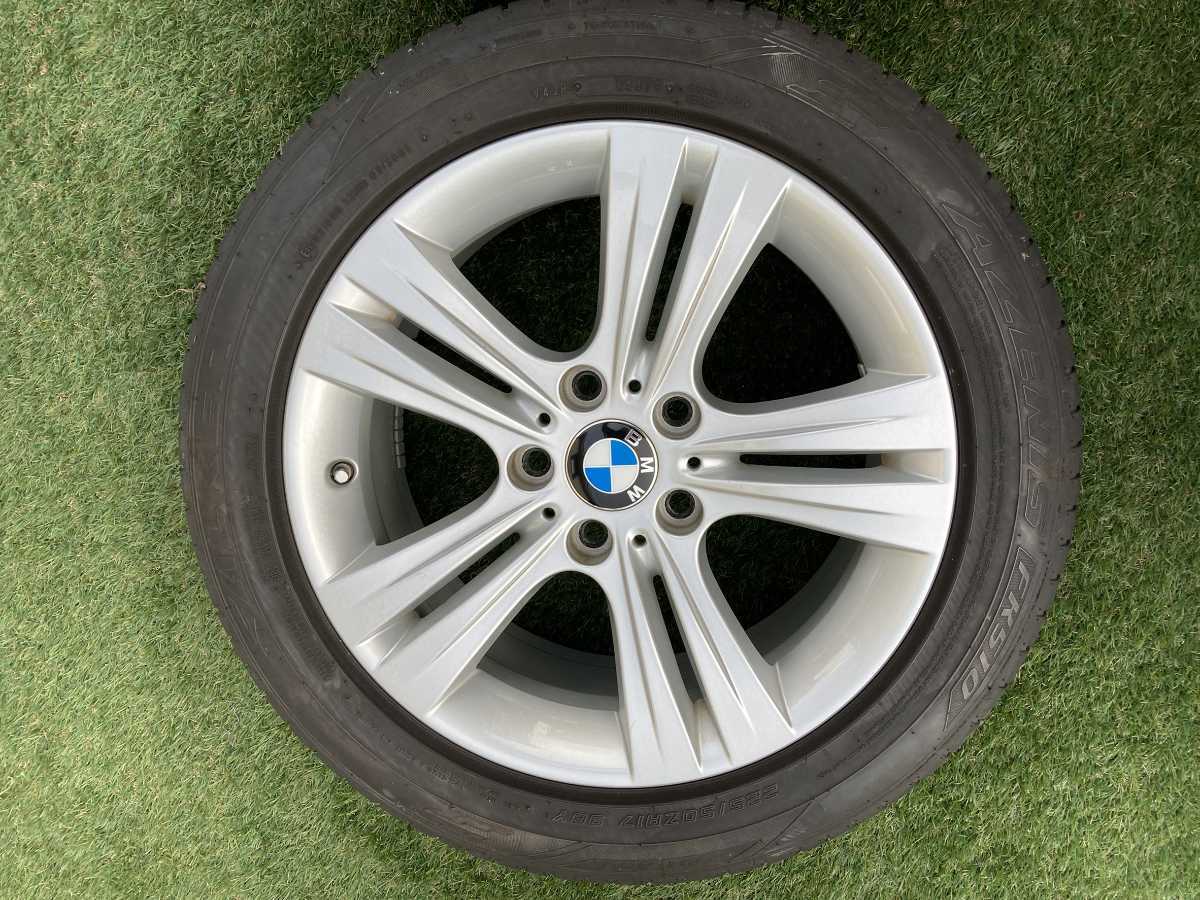 美品 BMW 3シリーズ 17インチ 純正ホイール F30 タイヤ4本セット 7.5J 